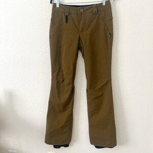 686 Sz XS Parklan Women's Olive InfiDry Snowboard Pants Waterproof Breathable